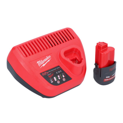 Milwaukee M12 PCSS-251 Akku Edelstahl Rohrabschneider 12 V 12 - 28 mm + 1x Akku 2,5 Ah + Ladegerät