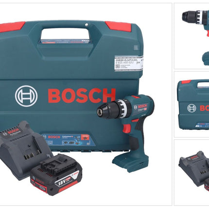 Bosch GSB 18V-45 Professional Akku Schlagbohrschrauber 18 V 45 Nm Brushless + 1x Akku 5,0 Ah + Ladegerät + L-Case
