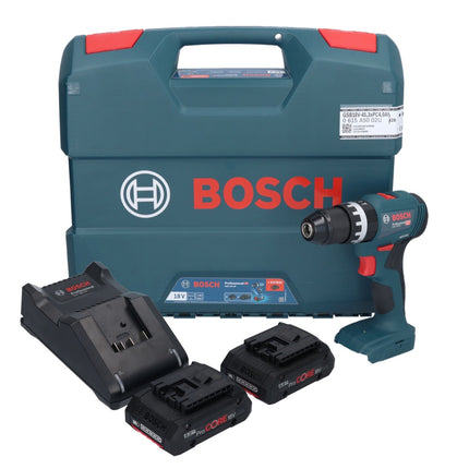 Bosch GSB 18V-45 Professional 18 V 45 Nm Brushless trapano avvitatore a percussione senza filo + 2x batteria ProCORE 4,0 Ah + caricabatterie + L-Case