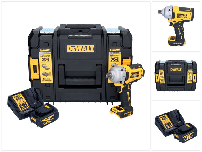 Clé à chocs sans fil DeWalt DCF 892 M1T 18 V 813 Nm 1/2" Brushless + 1 batterie 4,0 Ah + chargeur + TSTAK