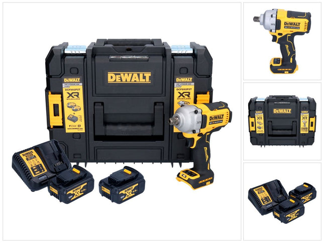Visseuse à chocs sans fil DeWalt DCF 892 M2T 18 V 813 Nm 1/2" Brushless + 2 batteries 4,0 Ah + chargeur + TSTAK