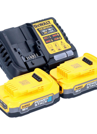 DeWalt DCB 1104 E2 Battery Starter Set 12 V / 18 V 2x batteria Powerstack 1,7 Ah + caricatore DCB 1104