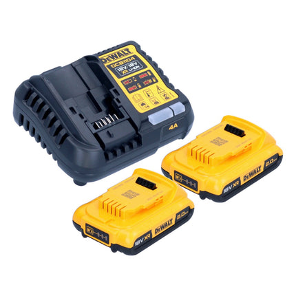 DeWalt DCB 1104 D2 kit de démarrage 12 V / 18 V 2x batterie 2,0 Ah + chargeur DCB 1104