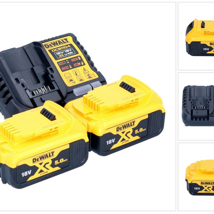 DeWalt DCB 1104 P2 Akku Starter Set 12 V / 18 V 2x Akku 5,0 Ah + DCB 1104 Ladegerät