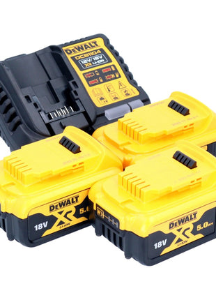 DeWalt DCB 1104 P3 Battery Starter Set 12 V / 18 V 3x battery 5.0 Ah + DCB 1104 charger