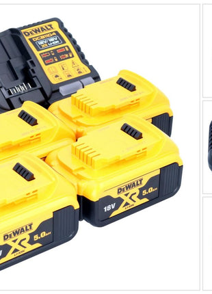 DeWalt DCB 1104 P4 Battery Starter Set 12 V / 18 V 4x battery 5.0 Ah + DCB 1104 charger