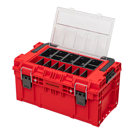 Toolbrothers RHINO XL Werkzeugkoffer ULTRA Handling+ Höhe L 26 l IP66 mit herausnehmbaren Trennwänden + Boxen
