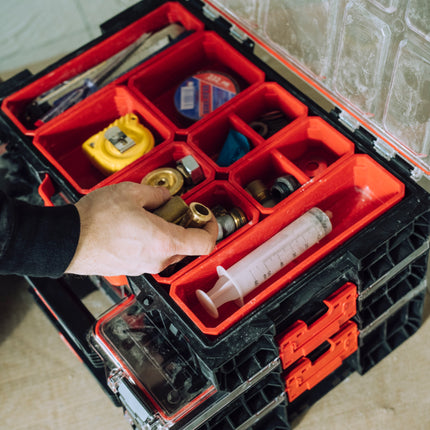 Toolbrothers RHINO L Organizer ECO Höhe L Boxen 6 l IP54 mit herausnehmbaren Boxen