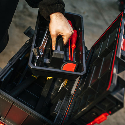 Toolbrothers RHINO L Valigia portautensili ECO Organize+ 19 l IP54 + vaschetta portautensili