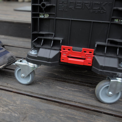 Toolbrothers RHINO L roulette de transport mobile ECO planche à roulettes avec roues pivotantes en métal et frein