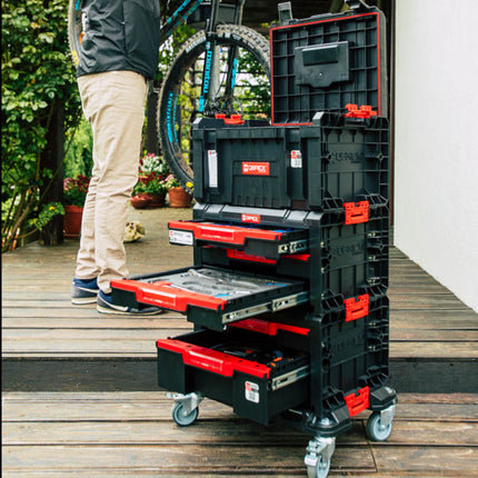 Toolbrothers RHINO L roulette de transport mobile ECO planche à roulettes avec roues pivotantes en métal et frein