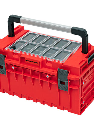 Toolbrothers RHINO XXL Werkzeugkoffer ULTRA Handling+ Höhe L 38 l IP66 mit herausnehmbaren Trennwänden + Boxen