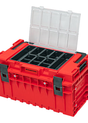 Toolbrothers RHINO XXL Werkzeugkoffer ULTRA Handling+ Höhe L 38 l IP66 mit herausnehmbaren Trennwänden + Boxen