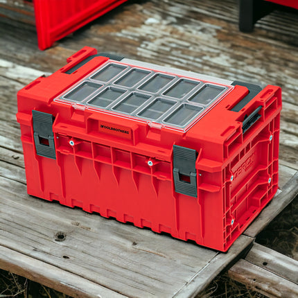 Toolbrothers RHINO XXL Valigia portautensili ULTRA Handling+ altezza L 38 l IP66 con divisori estraibili + cassette