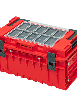 Toolbrothers RHINO XXL Werkzeugkoffer ULTRA Handling+ Höhe L 38 l IP66 mit herausnehmbaren Trennwänden + Boxen