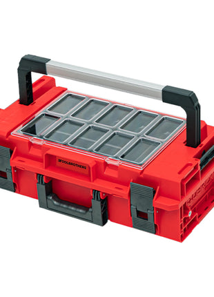 Toolbrothers RHINO XXL Werkzeugkoffer ULTRA Handling+ Höhe M 15,4 l IP66 mit herausnehmbaren Trennwänden + Boxen