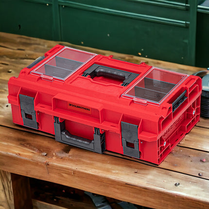 Toolbrothers RHINO XXL Valigia portautensili ULTRA Comfort+ altezza M 15,4 l IP66 con divisori estraibili + scatole