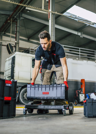 Toolbrothers RHINO XXL Werkzeug Box ECO Custom 35 l stapelbar mit herausnehmbaren Trennwänden
