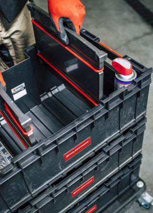 Toolbrothers RHINO XXL Werkzeug Box ECO Custom 35 l stapelbar mit herausnehmbaren Trennwänden