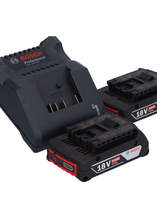Bosch GSR 18V-55 Professional Perceuse-visseuse sans fil 18 V 55 Nm Brushless + 2x batterie 2,0 Ah + chargeur + L-Case