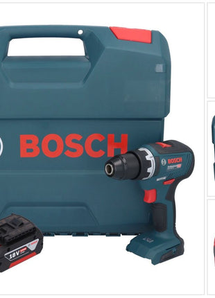 Bosch GSR 18V-55 Trapano avvitatore professionale a batteria 18 V 55 Nm brushless + 1x batteria ricaricabile 5,0 Ah + valigetta L - senza caricabatterie