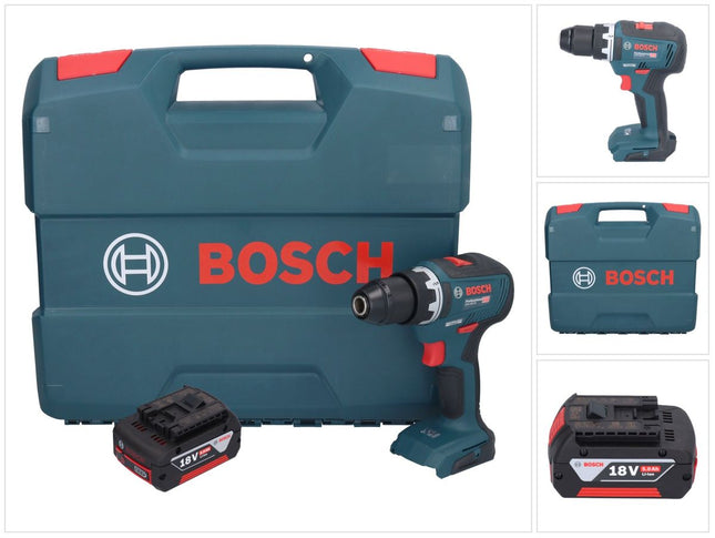 Bosch GSR 18V-55 Trapano avvitatore professionale a batteria 18 V 55 Nm brushless + 1x batteria ricaricabile 5,0 Ah + valigetta L - senza caricabatterie