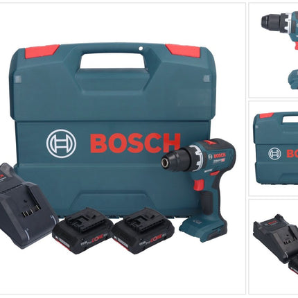 Bosch GSR 18V-55 Professional Akku Bohrschrauber 18 V 55 Nm Brushless + 2x ProCORE Akku 4,0 Ah + Ladegerät + L-Case