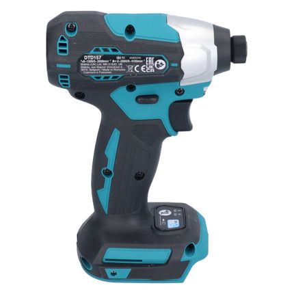 Makita DTD 157 Z 18 V 140 Nm 1/4'' Brushless Solo avvitatore a impulsi senza fili - senza batteria, senza caricabatterie