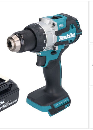 Makita DHP 489 G1 trapano a percussione a batteria 18 V 73 Nm brushless + 1x batteria ricaricabile 6,0 Ah - senza caricabatterie