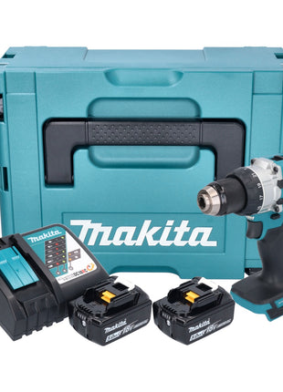 Makita DHP 489 RTJ Perceuse-visseuse à percussion sans fil 18 V 73 Nm Brushless + 2x batterie 5,0 Ah + chargeur + Makpac