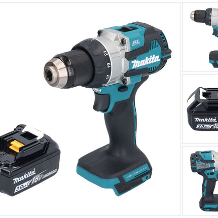 Makita DDF 489 F1 Perceuse-visseuse sans fil 18 V 73 Nm Brushless + 1x batterie 3,0 Ah - sans chargeur