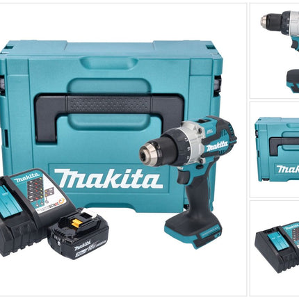 Makita DDF 489 RF1J Perceuse-visseuse sans fil 18 V 73 Nm Brushless + 1x batterie 3,0 Ah + chargeur + Makpac