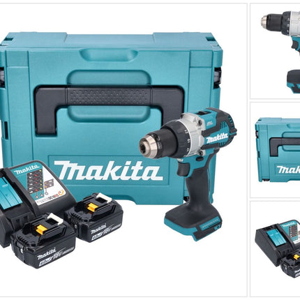 Trapano avvitatore a batteria Makita DDF 489 RMJ 18 V 73 Nm brushless + 2x batteria ricaricabile 4,0 Ah + caricabatterie + Makpac