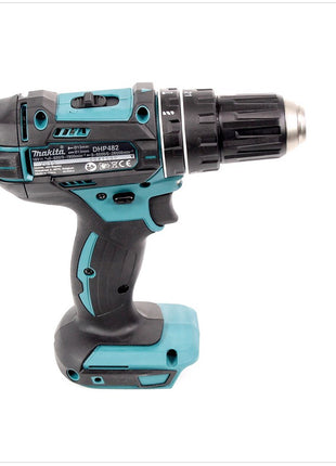 Makita DHP 482 ZK Akku Schlagbohrschrauber 18 V 62Nm im schwarzen Koffer - Toolbrothers
