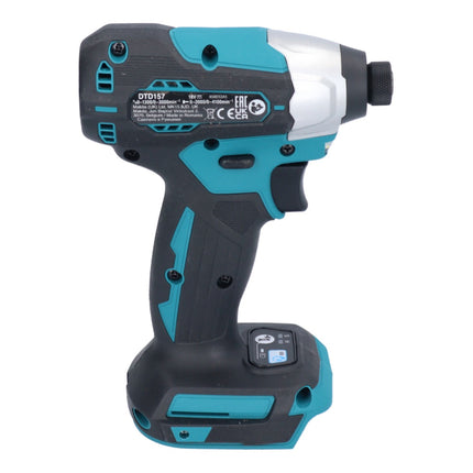 Avvitatore a impulsi a batteria Makita DTD 157 T1 18 V 140 Nm 1/4" brushless + 1x batteria ricaricabile 5,0 Ah - senza caricabatterie