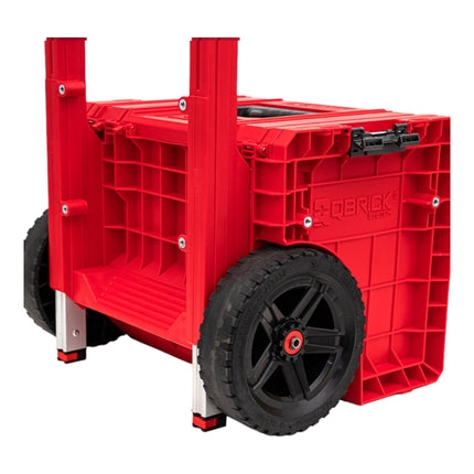 Qbrick System PRO Cart 2.0 Plus RED ULTRA HD impilabile 490 x 415 x 660 mm 29 l IP54 doppio manico telescopico estraibile