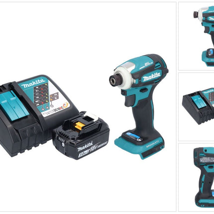 Avvitatore a impulsi a batteria Makita DTD 172 RF1 18 V 180 Nm 1/4" brushless + 1x batteria ricaricabile 3,0 Ah + caricabatterie