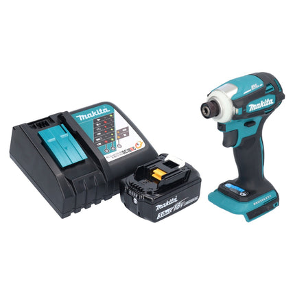 Avvitatore a impulsi a batteria Makita DTD 172 RF1 18 V 180 Nm 1/4" brushless + 1x batteria ricaricabile 3,0 Ah + caricabatterie