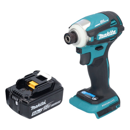 Avvitatore a impulsi a batteria Makita DTD 172 T1 18 V 180 Nm 1/4" brushless + 1x batteria ricaricabile 5,0 Ah - senza caricabatterie