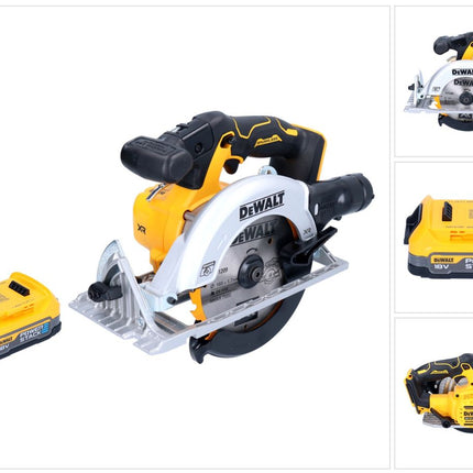 Sega circolare a batteria DeWalt DCS 565 N 18 V 165 mm senza spazzole + 1x batteria Powerstack 1,7 Ah - senza caricabatterie