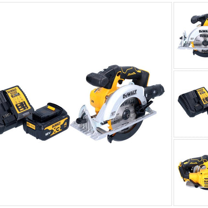 Sega circolare a batteria DeWalt DCS 565 M1 18 V 165 mm brushless + 1x batteria 4,0 Ah + caricabatterie