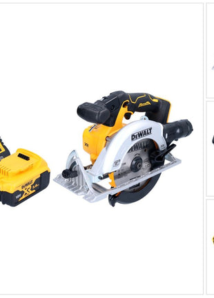 DeWalt DCS 565 P1 Scie circulaire sans fil 18 V 165 mm Brushless + 1x batterie 5,0 Ah + chargeur