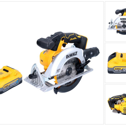 DeWalt DCS 565 N Akku Handkreissäge 18 V 165 mm Brushless + 1x Powerstack Akku 5,0 Ah - ohne Ladegerät