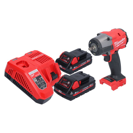 Milwaukee M18 FMTIW2F38-302 Clé à choc sans fil 18 V 745 Nm 3/8" Brushless + 2x batterie 3,0 Ah + chargeur