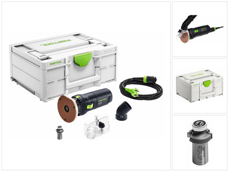 Festool OFK 500 Q-Plus R3 fresatrice per bordi 450 W + fresa per arrotondare 3 mm + Systainer ( 576225 )