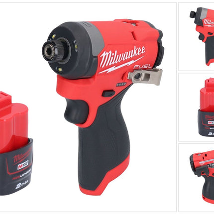 Milwaukee M12 FID2-201 Clé à choc sans fil 12 V 170 Nm 1/4" Brushless + 1x batterie 2,0 Ah - sans chargeur