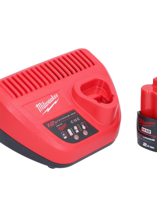Milwaukee M12 FID2-201 Akku Schlagschrauber 12 V 170 Nm 1/4" Brushless + 1x Akku 2,0 Ah + Ladegerät