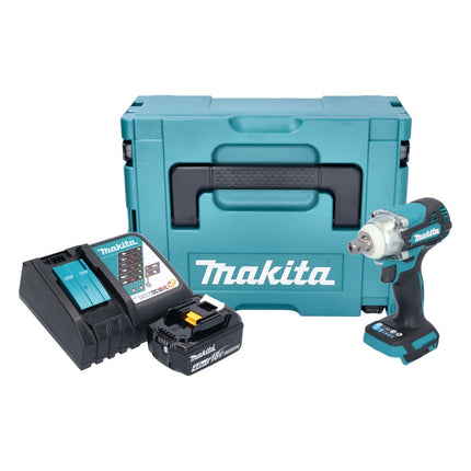 Avvitatore a impulsi a batteria Makita DTW 301 RM1J 18 V 330 Nm 1/2" brushless + 1x batteria ricaricabile 4,0 Ah + caricatore + Makpac