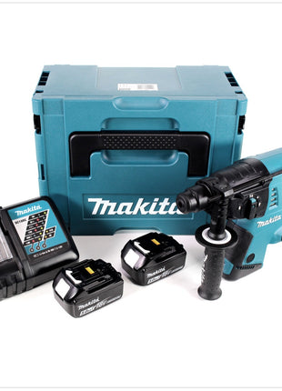 Makita DHR 263 RTJ 2x18V / 36 V SDS-Plus Akku Bohrhammer mit 2 x 5,0 Ah Akku + DC18RC Ladegerät im Makpac 4 - Toolbrothers