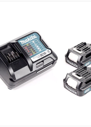 Makita CLX 202 AJ 10,8V-Set mit Akku Schlagbohrschrauber HP 331 + Akku Schlagschrauber TD 110 + 2x Akkus 2,0Ah + Ladegerät im Makpac 1 - Toolbrothers